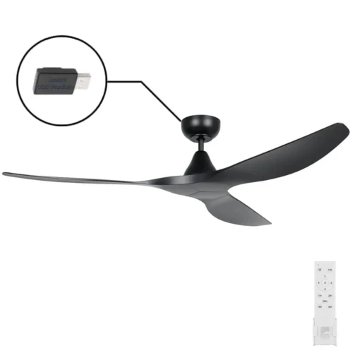 eglo-surf-smart-dc-60-black-no-light-with remote