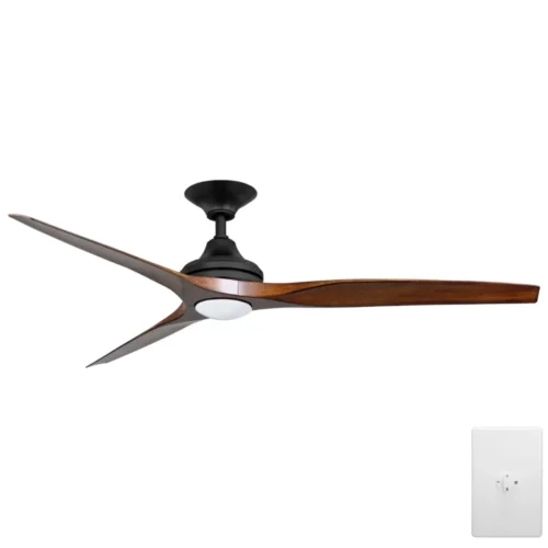 three-sixty-spitfire-ac-v2-60-inch-black-with-koa-blades-with-cct-led-light-and-wall-control