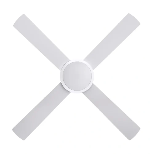 Fanco Eco Silent Pro Smart DC Ceiling Fan with Remote and CCT LED Light - White 48" - bottom view