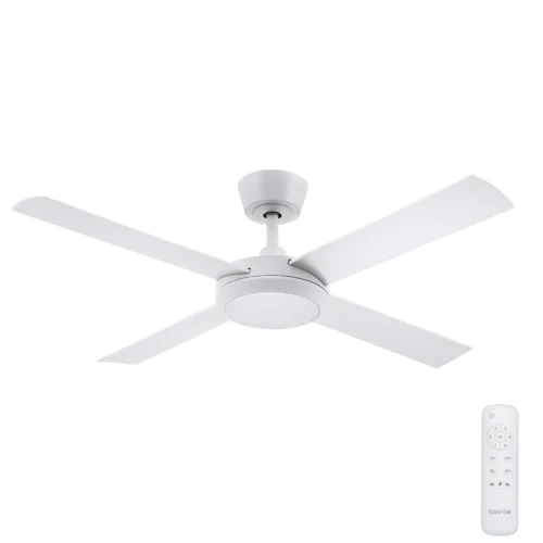 Fanco Eco Silent Pro DC SMART Ceiling Fan with LED Light - White 52" - main