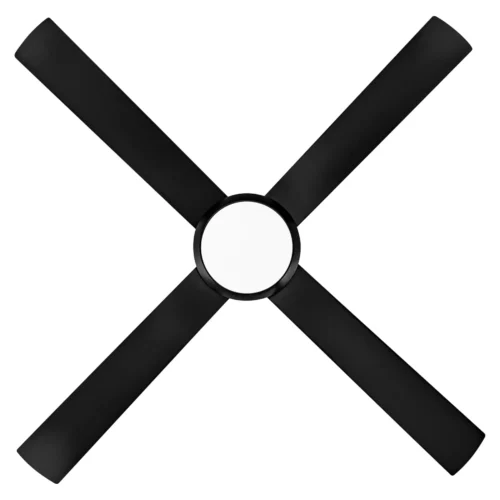 Fanco Eco Silent Pro DC SMART Ceiling Fan with LED Light - Black 56" - bottom view