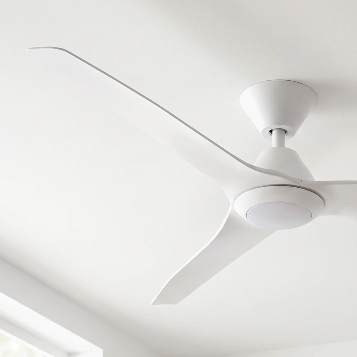 fanco-infinity-id-dc-54-inch-ceiling-fan-with-led-light-white-angled-close-up-insitu