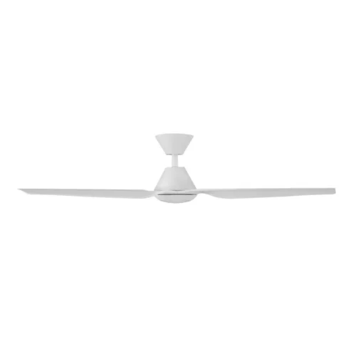 Fanco Infinity-iD DC Ceiling Fan with Remote and CCT LED Light - White 54" - side view
