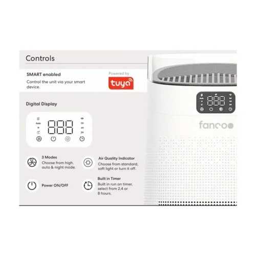Fanco Bright SMART Air Purifier control