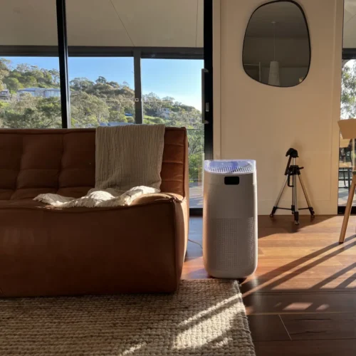 fanco-bright-smart-air-purifier-in-living-room-insitu-with-outdoor-view