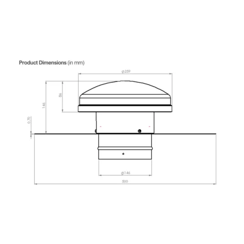 bradford roof valve dimensions