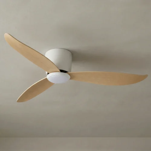 claro-essentials-spirit-dc-52-inch-white-with-light-timber-style-abs-blades-with-cct-light-close-up-view