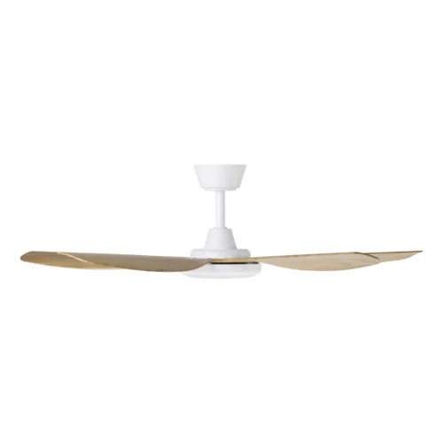 eglo-miami-dc-48-inch-white-with-blackbutt-blades-with-cct-led-light-side-view