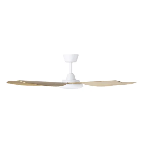 eglo-miami-dc-52-inch-white-with-blackbutt-blades-with-cct-led-light-side-view