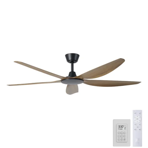 eglo-miami-dc-60-inch-black-with-new-teak-blades-no-light-with-remote-and-wall-control