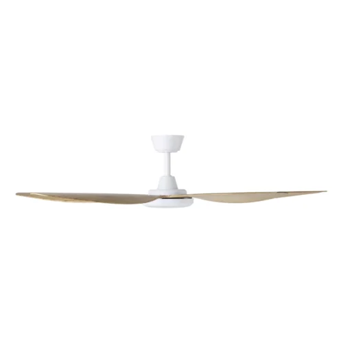 eglo-miami-dc-60-inch-white-with-blackbutt-blades-with-cct-led-light-side-view