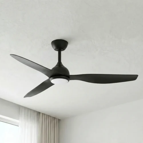 fanco-eco-style-dc-52-inch-black-with-cct-led-light-installed-in-modern-ceiling