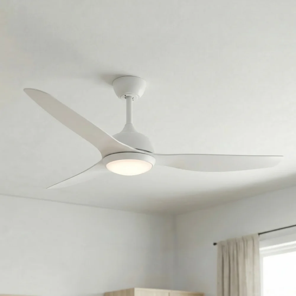 fanco-eco-style-dc-60-inches-white-with-light-close-up-insitu