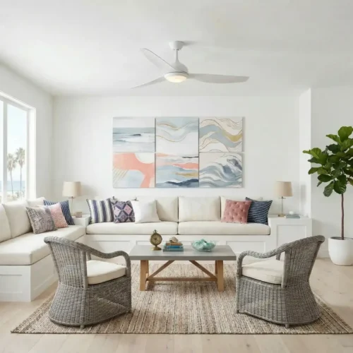 fanco-eco-style-dc-60-inches-white-with-light-in-living-room-insitu