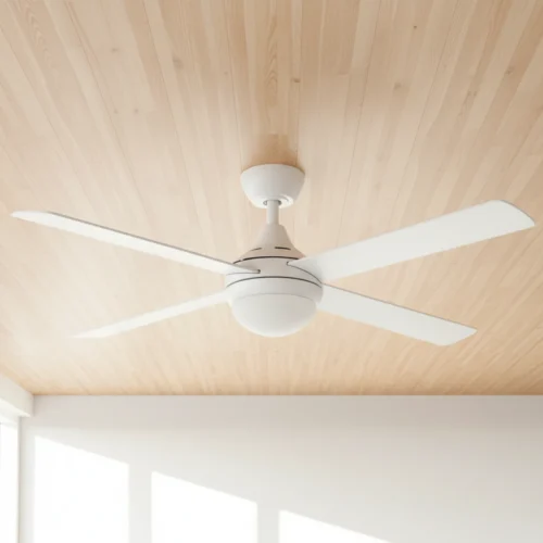 claro-essentials-cooler-ac-ceiling-fan-52-inch-with-cct-led-light-white-installed-in-modern-ceiling