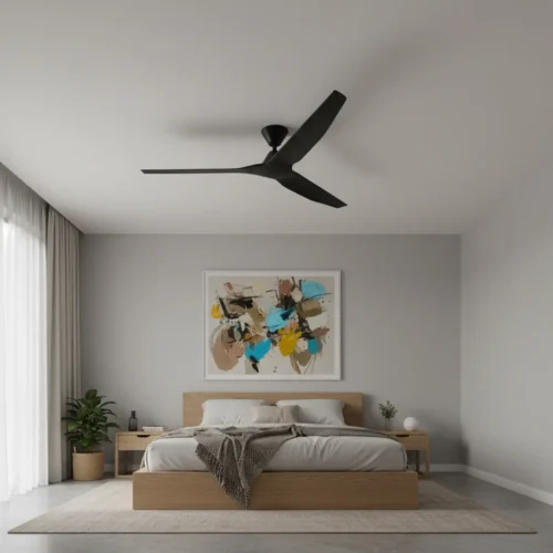 fanco-infinity-id-v3-dc-60-inch-black-with-no-light-installed-in-bedroom