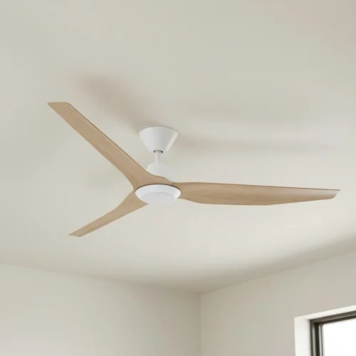 fanco-infinity-id-v3-smart-dc-60-inch-white-with-beechwood-blades-with-cct-led-light-installed-in-ceiling