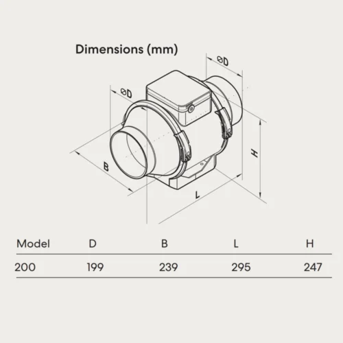 fanco-tt-mixflow-200-inline-fan-dimensions