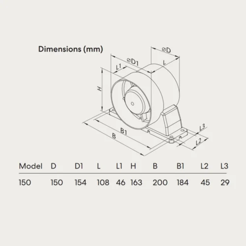 fanco-vko-150-axial-inline-fan-dimensions