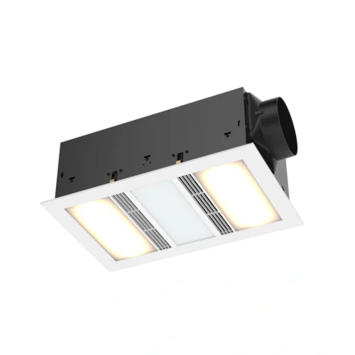 mercator-domino-duo-3-in-1-bathroom-heater-lights-on-white