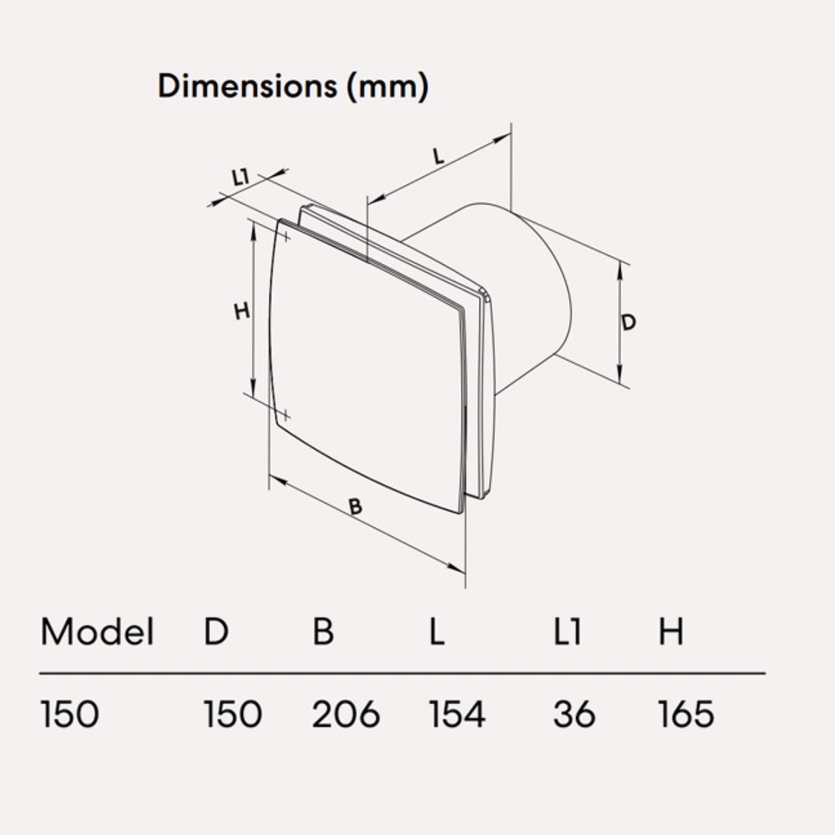 fanco-chico-150-compact-exhaust-fan-dimensions