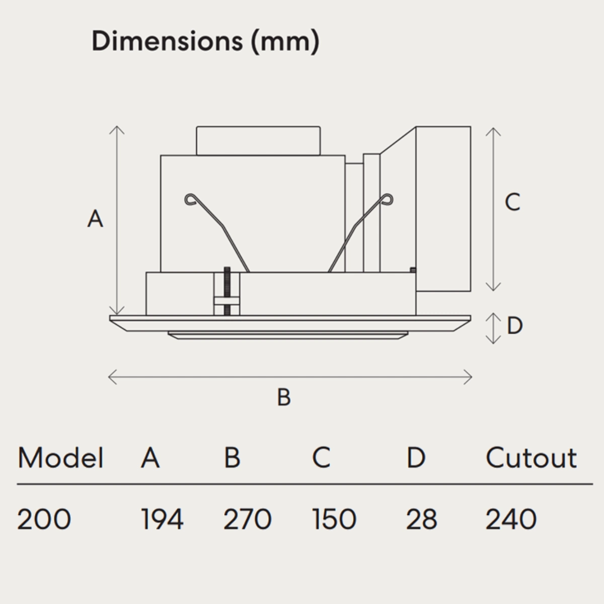 fanco-luna-pro-200-exhaust-fan-dimensions