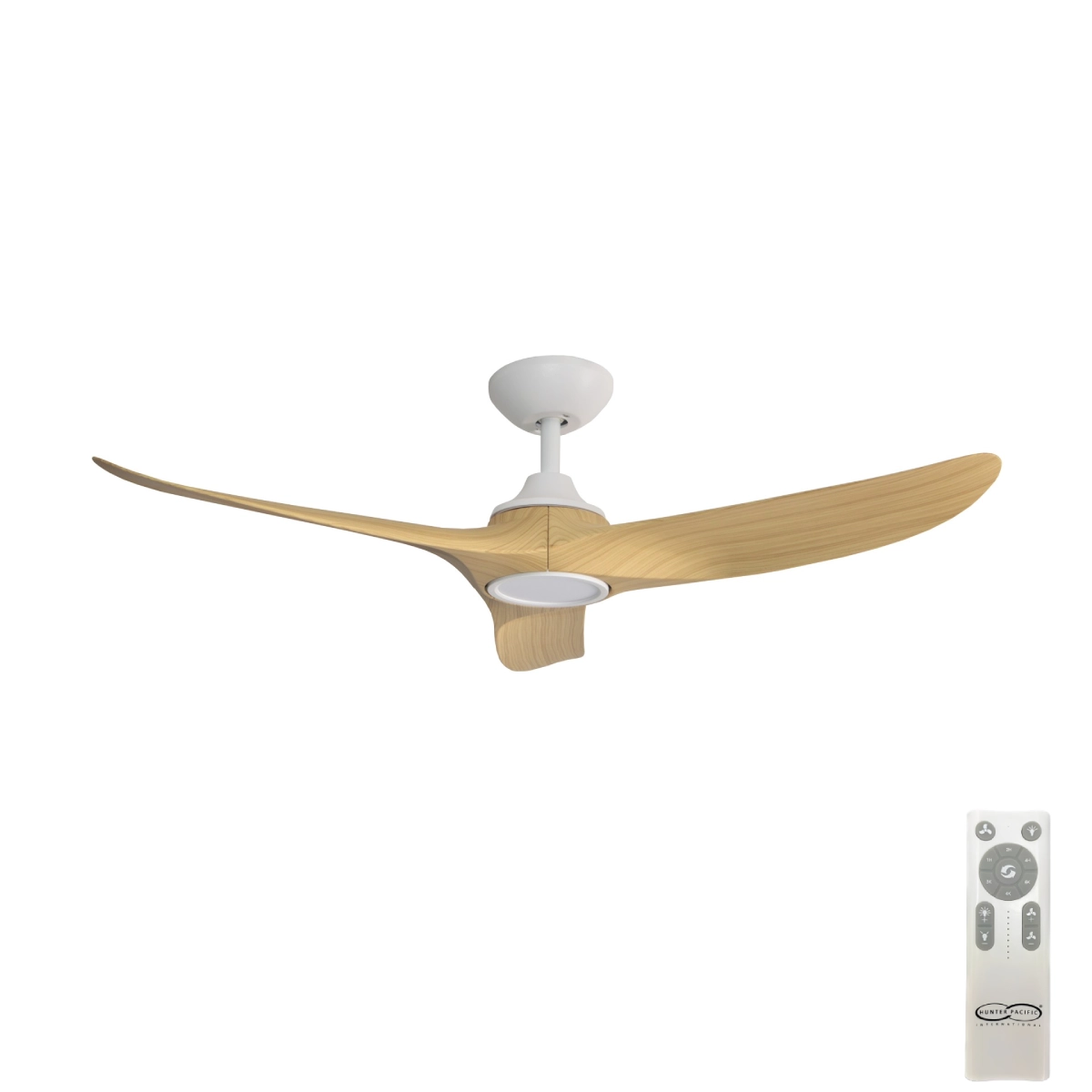 hunter-pacific-evolve-dc-48-inch-ceiling-fan-white-with-oak-timber-style-abs-blades-with-led-light-and-remote-control