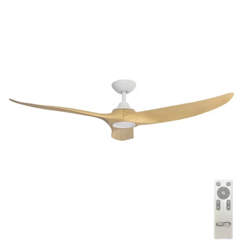 hunter-pacific-evolve-dc-60-inch-ceiling-fan-white-with-oak-timber-style-abs-blades-with-led-light-and-remote-control